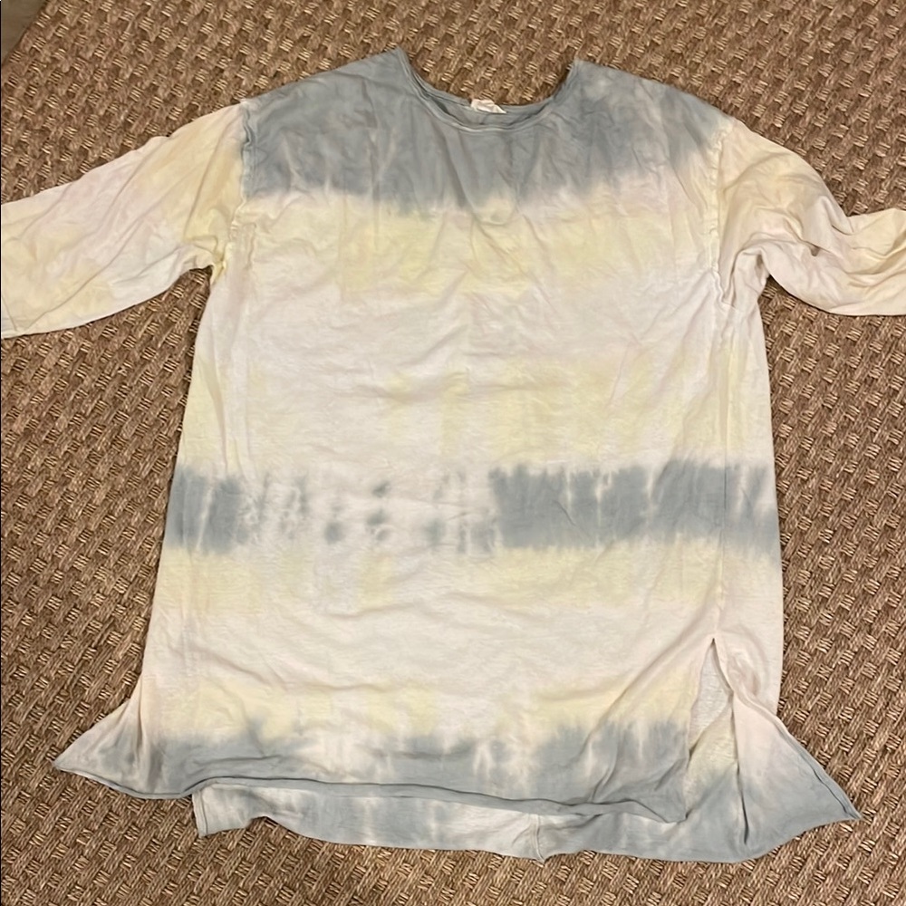 Easel Tie-Dye Long Sleeve Shirt Large